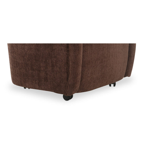 Drava Dark Brown Rolling Dining Chair by MOES at Eve Furniture