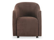Drava Dark Brown Rolling Dining Chair by Moe's Home at Eve Furniture