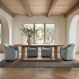 Drava Green Rolling Dining Chair by Moe's Home at Eve Furniture