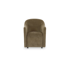 Drava Green Rolling Dining Chair by Moe's Home at Eve Furniture