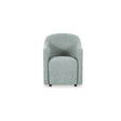 Drava Light Blue Rolling Dining Chair by Moe's Home at Eve Furniture
