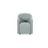 Drava Light Blue Rolling Dining Chair by MOES at Eve Furniture