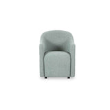 Drava Light Blue Rolling Dining Chair by Moe's Home at Eve Furniture