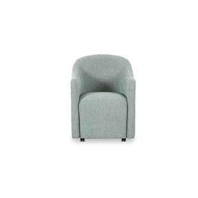 Drava Light Blue Rolling Dining Chair by Moe's Home at Eve Furniture