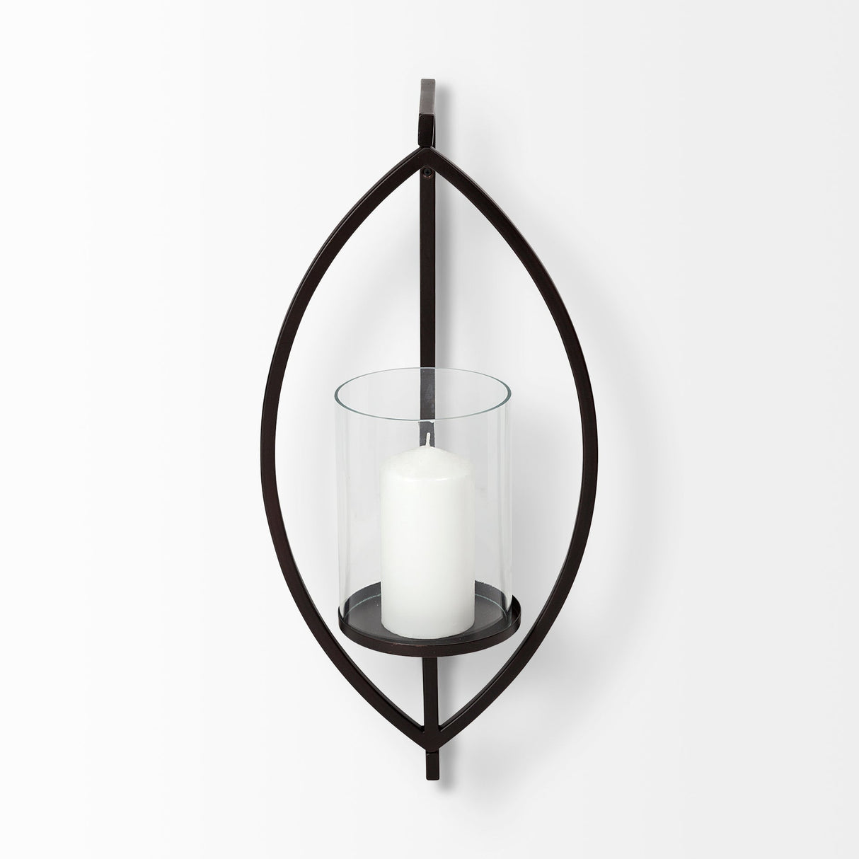 Drax Black Metal Wall Candle Holder by Mercana at Eve Furniture