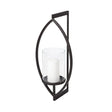 Drax Black Metal Wall Candle Holder by Mercana at Eve Furniture
