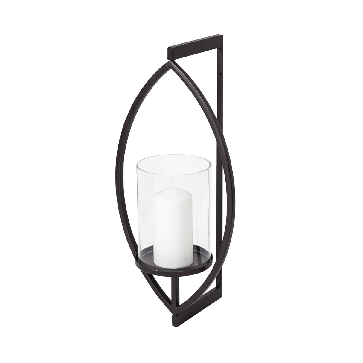 Drax Black Metal Wall Candle Holder by Mercana at Eve Furniture