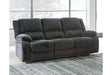 Draycoll Slate Power Reclining Sofa by Ashley at Eve Furniture