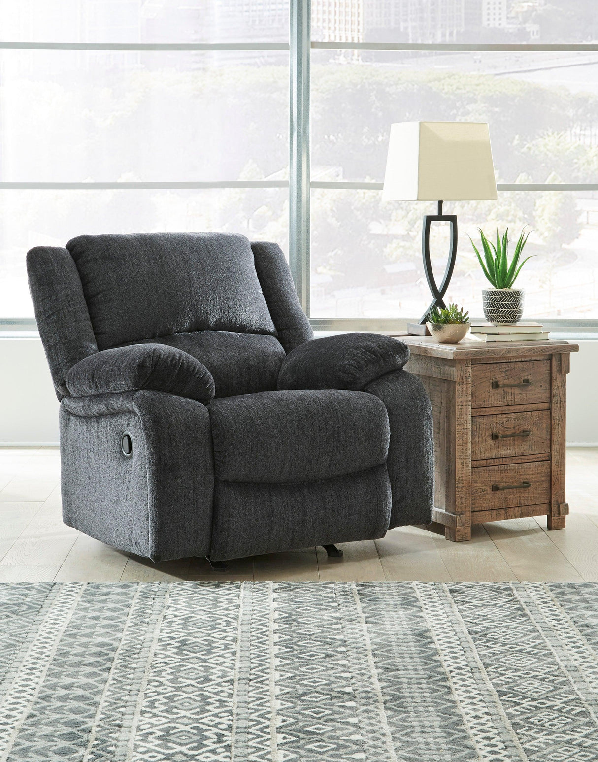 Draycoll Slate Reclining Living Room Set by Ashley at Eve Furniture