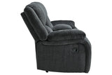 Draycoll Slate Manual Reclining Loveseat with Console by Ashley at Eve Furniture