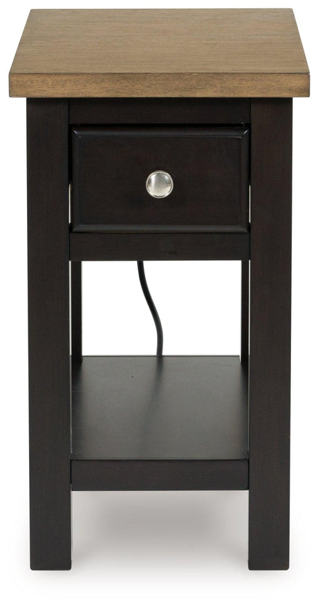 Drazmine Brown Chairside End Table by Ashley at Eve Furniture