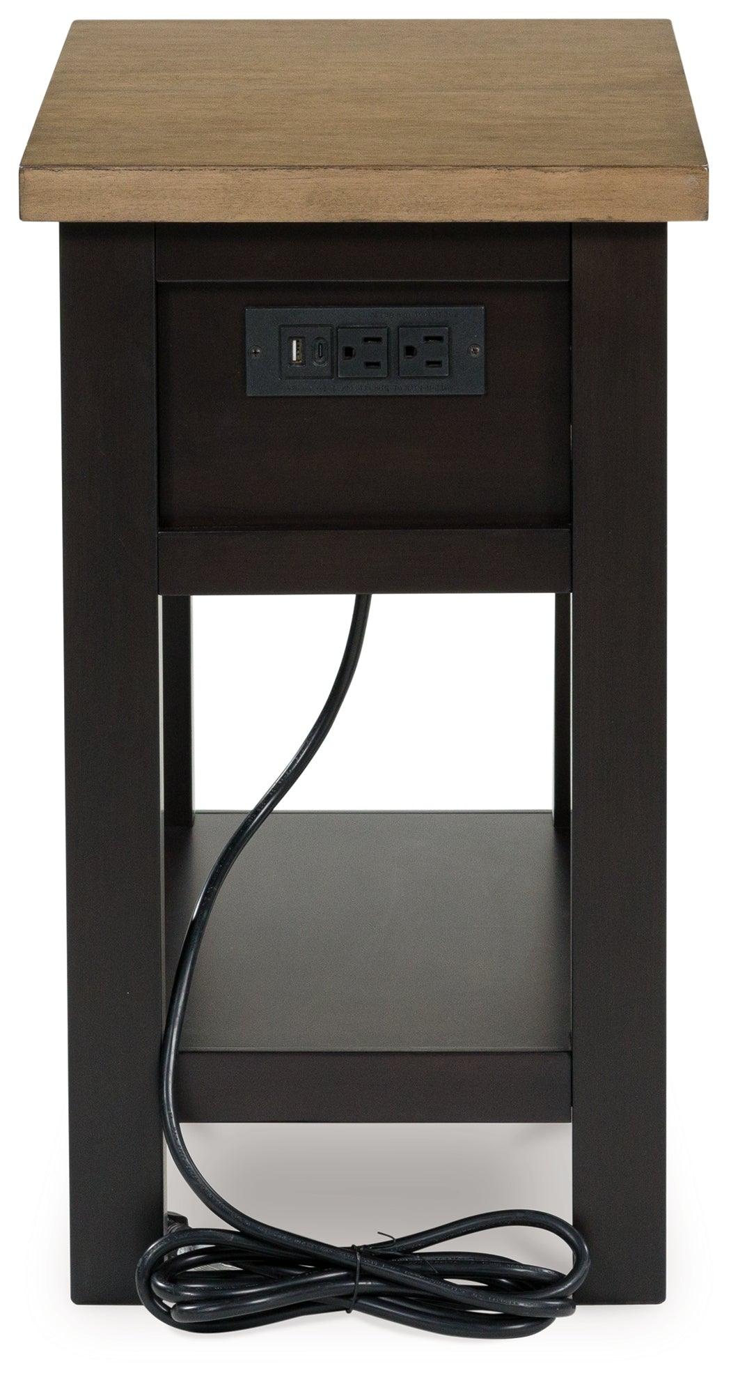 Drazmine Brown Chairside End Table by Ashley at Eve Furniture