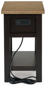 Drazmine Brown Chairside End Table by Ashley at Eve Furniture