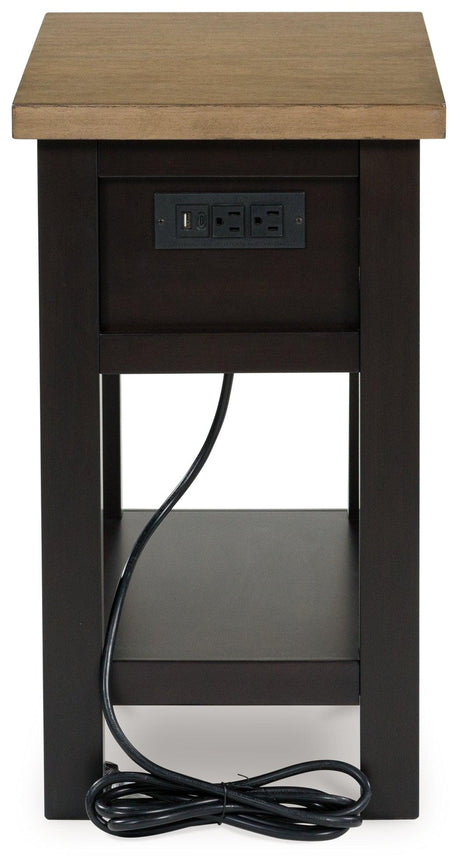 Drazmine Brown Chairside End Table by Ashley at Eve Furniture