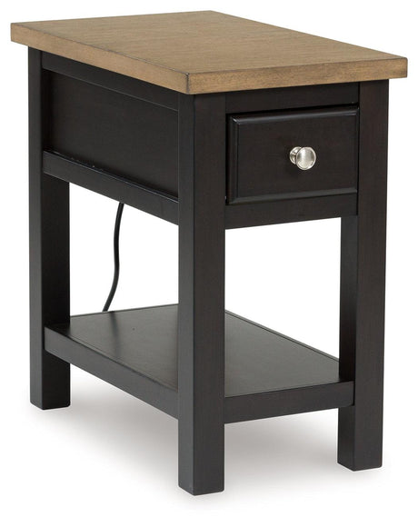 Drazmine Brown Chairside End Table by Ashley at Eve Furniture