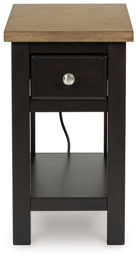 Drazmine Brown Chairside End Table