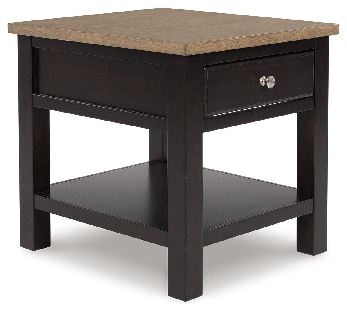 Drazmine Brown End Table by Ashley at Eve Furniture