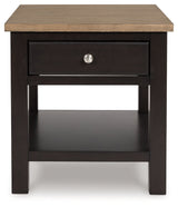 Drazmine Brown End Table