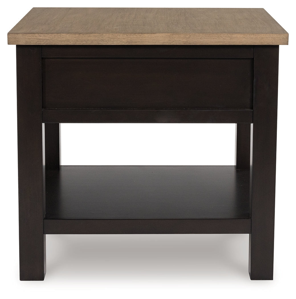 Drazmine Brown End Table