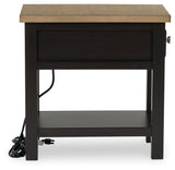 Drazmine Brown Chairside End Table by Ashley at Eve Furniture