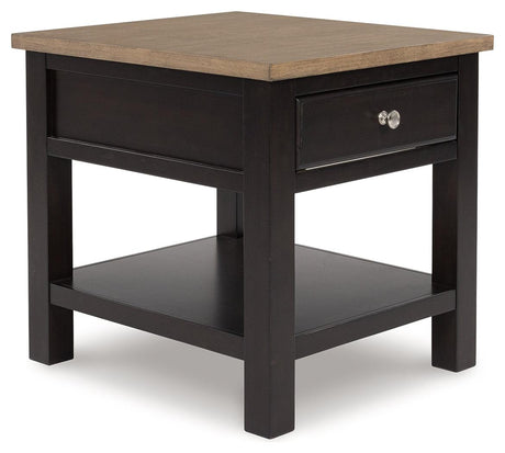 Drazmine Brown End Table by Ashley at Eve Furniture