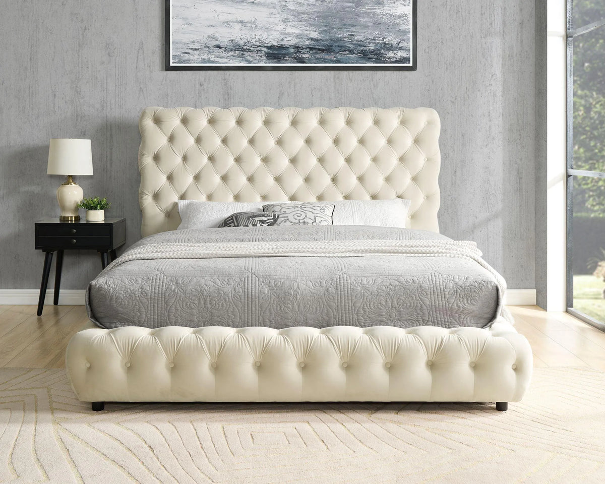 Dream Beige King Platform Bed by Happy Homes at Eve Furniture