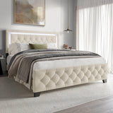 Dream Haven Beige Twin Platform Bed by Happy Homes at Eve Furniture