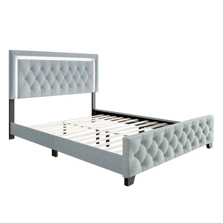 Dream Haven Sky Blue Full Platform Bed by Happy Homes at Eve Furniture