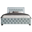 Dream Haven Sky Blue Full Platform Bed by Happy Homes at Eve Furniture