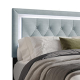 Dream Haven Sky Blue King Platform Bed by Happy Homes at Eve Furniture