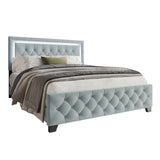 Dream Haven Sky Blue King Platform Bed by Happy Homes at Eve Furniture