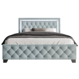 Dream Haven Sky Blue King Platform Bed by Happy Homes at Eve Furniture