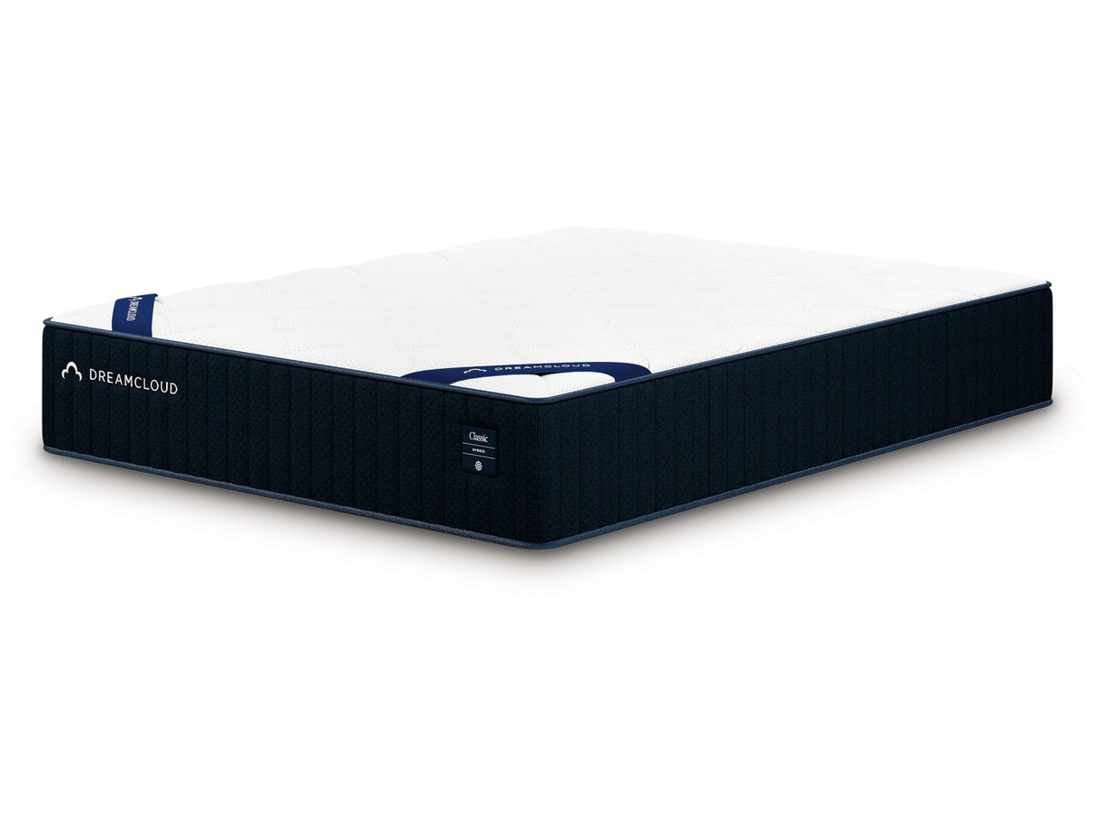 DreamCloud Classic Hybrid Firm White Twin XL Mattress by Ashley at Eve Furniture