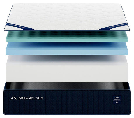 Dreamcloud Classic Memory Foam White King Mattress by Ashley at Eve Furniture