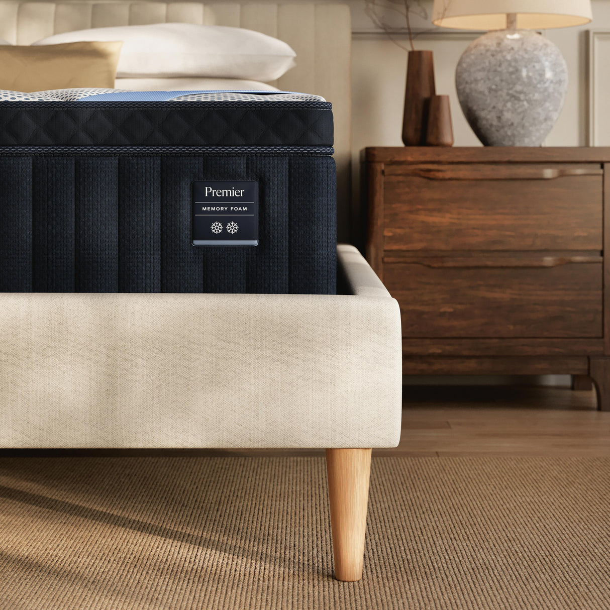 Dreamcloud Premier Memory Foam White Queen Mattress by Ashley at Eve Furniture