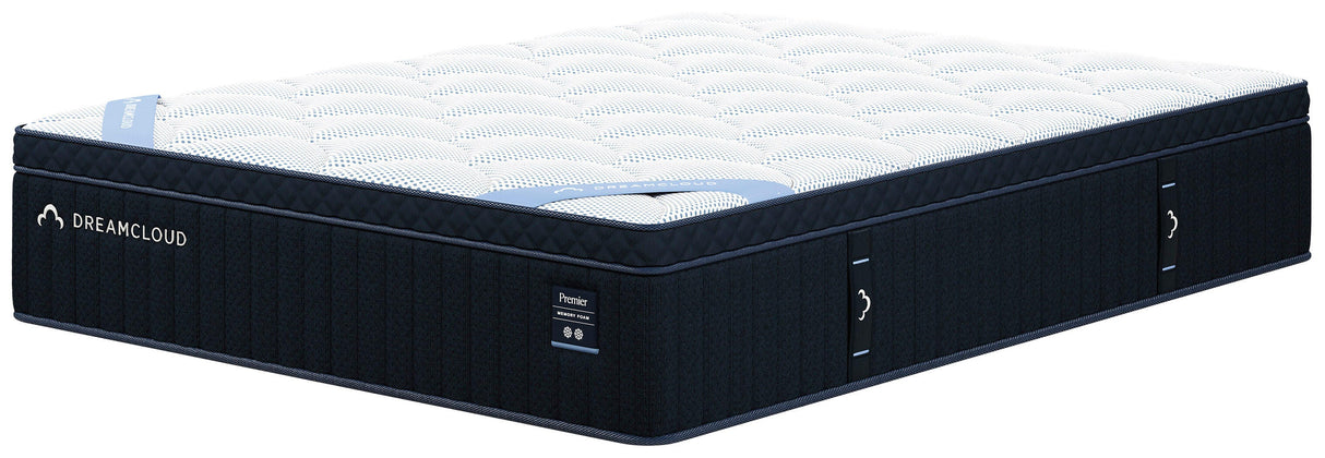 Dreamcloud Premier Memory Foam White Twin XL Mattress by Ashley at Eve Furniture