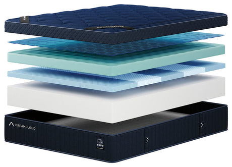 Dreamcloud Ultra Memory Foam White Queen Mattress by Ashley at Eve Furniture