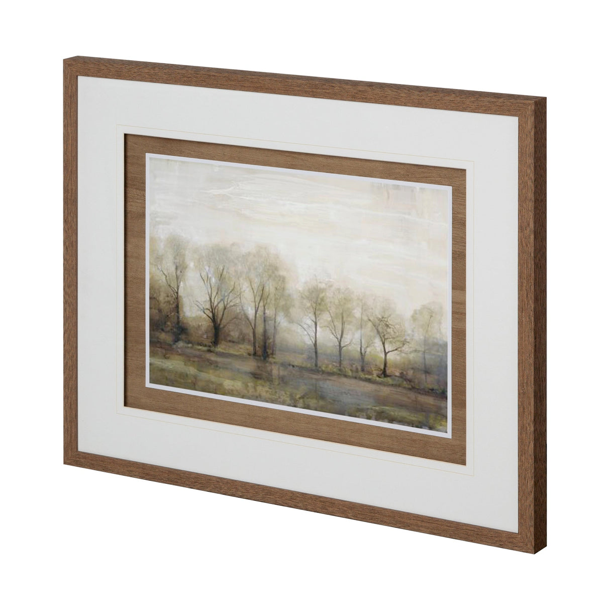Dreams & Trees Landscape by Matina Theodosiou Hand Embellished Framed Art Print Matted under Glass by Mercana at Eve Furniture