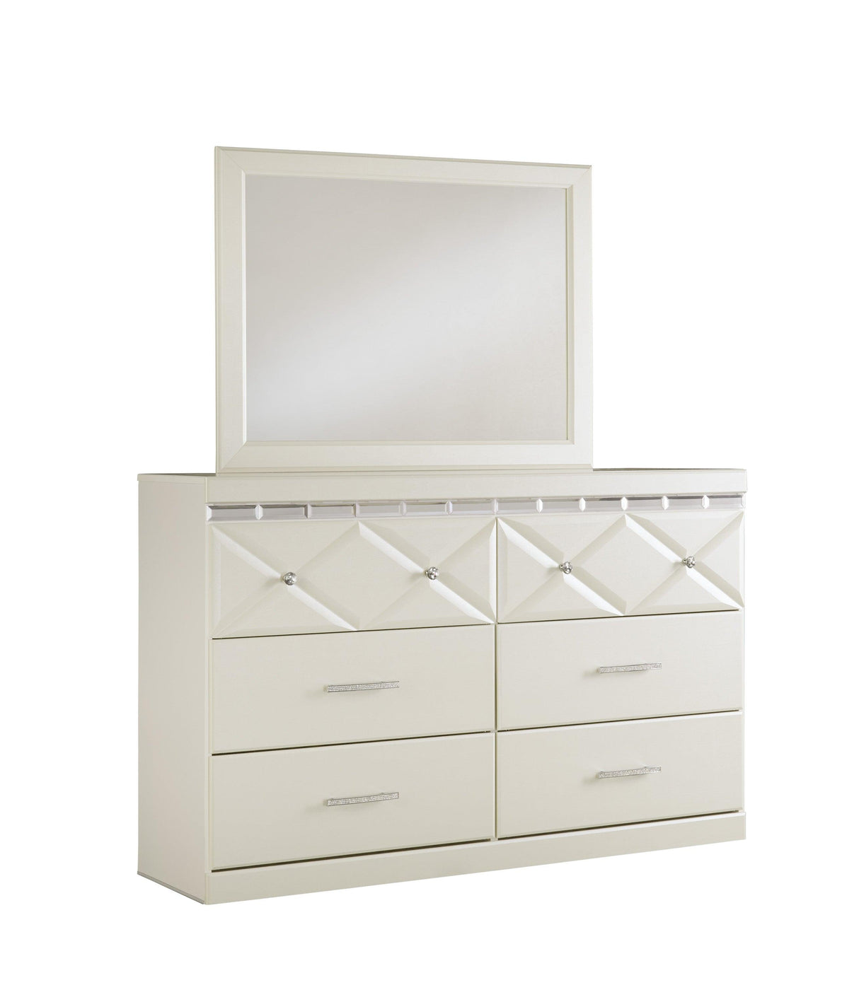 Dreamur Champagne Bedroom Mirror (Mirror Only) by Ashley at Eve Furniture