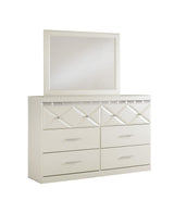 Dreamur Champagne Bedroom Mirror (Mirror Only) by Ashley at Eve Furniture