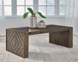 Dreggan Brown Coffee Table by Ashley at Eve Furniture