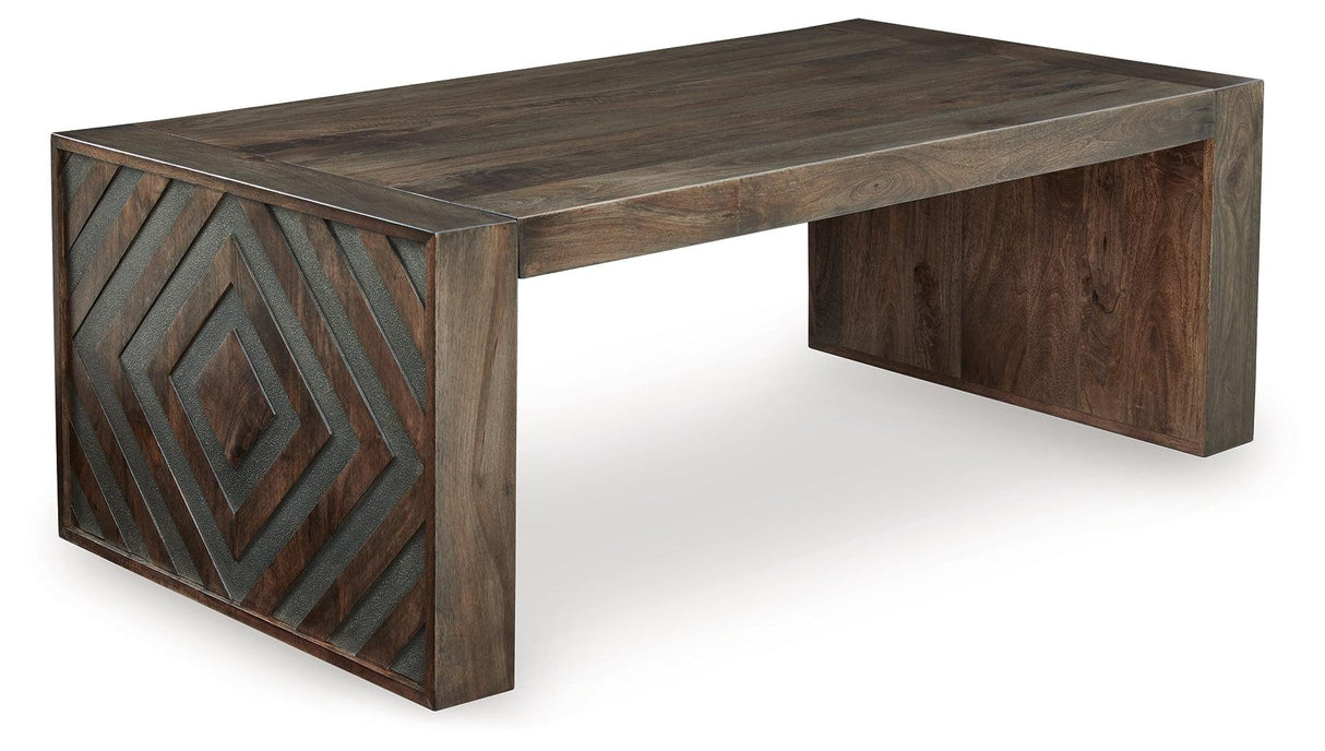 Dreggan Brown Coffee Table by Ashley at Eve Furniture