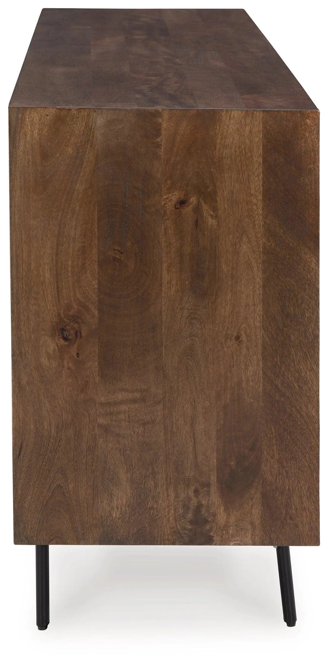 Dreggan Brown/Gold Finish Accent Cabinet by Ashley at Eve Furniture