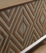 Dreggan Brown/Gold Finish Accent Cabinet by Ashley at Eve Furniture