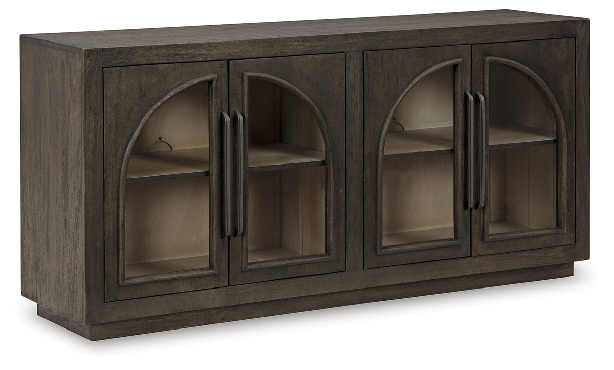 Dreley Grayish Brown Accent Cabinet