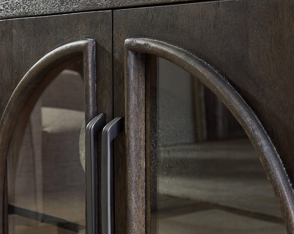 Dreley Grayish Brown Accent Cabinet by Ashley at Eve Furniture