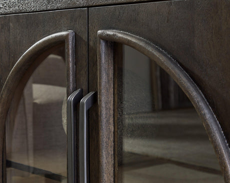 Dreley Grayish Brown Accent Cabinet by Ashley at Eve Furniture