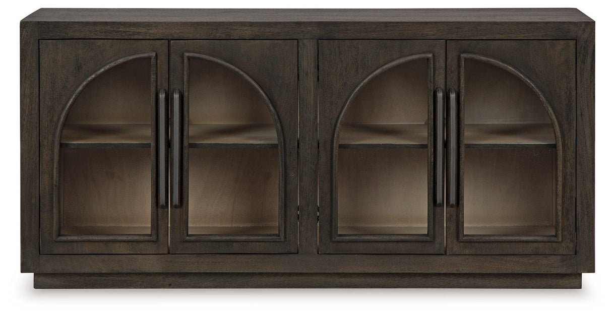 Dreley Grayish Brown Accent Cabinet by Ashley at Eve Furniture