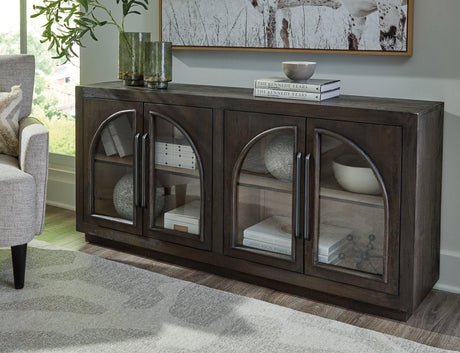 Dreley Grayish Brown Accent Cabinet by Ashley at Eve Furniture