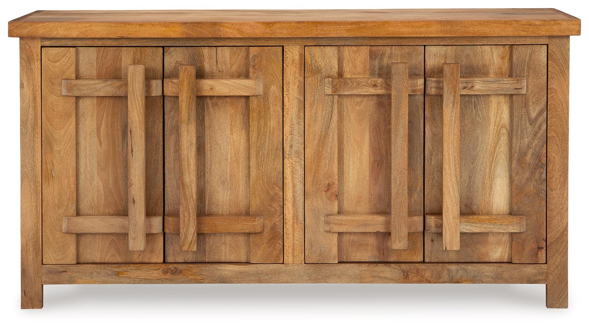 Dresor Natural Accent Cabinet by Ashley at Eve Furniture